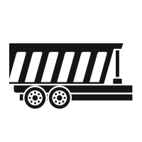 Zustellung mit LKW Anhänger